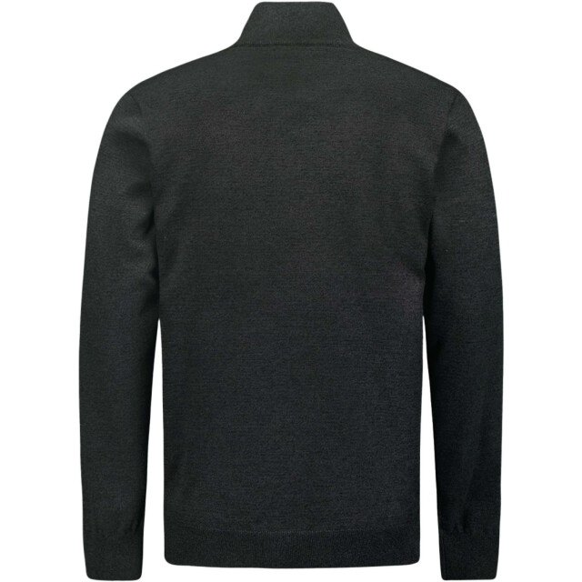 No Excess Pullover half zip 2 coloured melang dark grey N2185-023 large