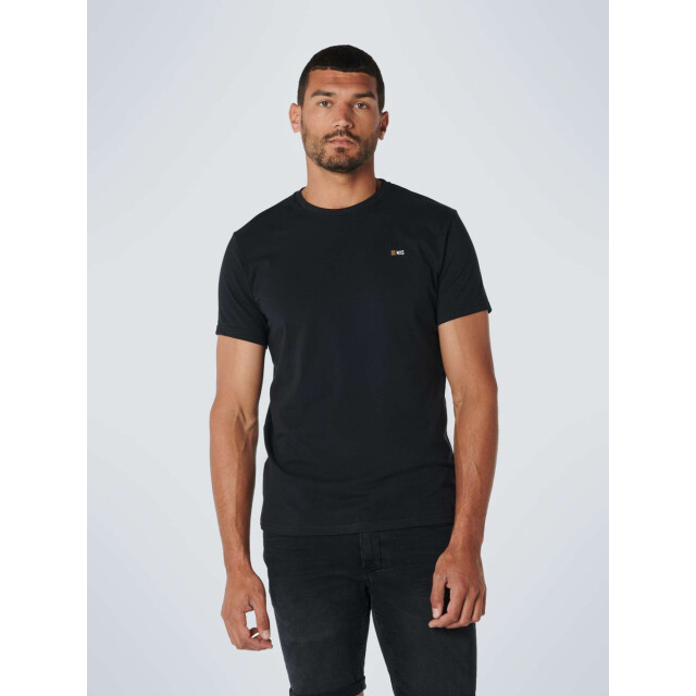 No Excess T-shirt crewneck solid basic black N3401-020 large
