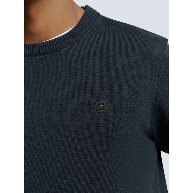 No Excess Pullover crewneck 2 coloured melang night N2180-078 large