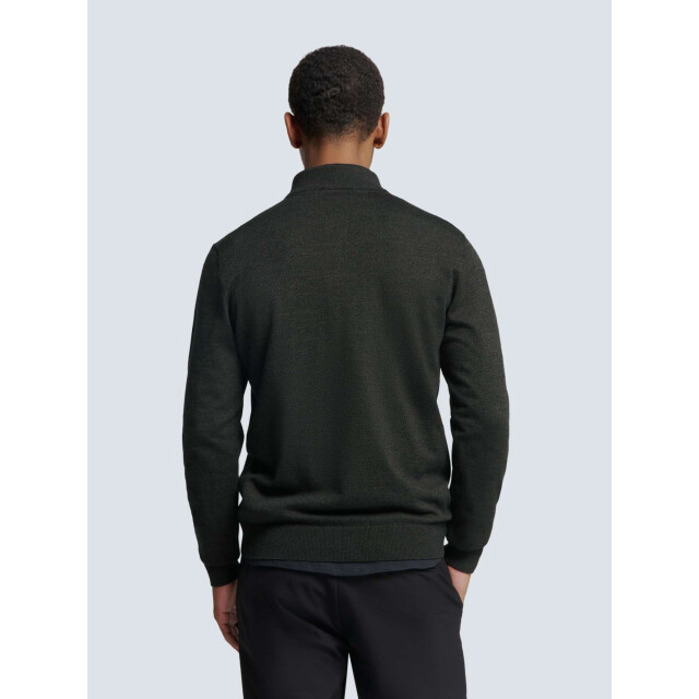 No Excess Pullover half zip 2 coloured melang dark grey N2185-023 large