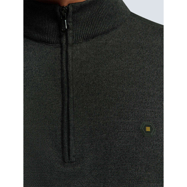 No Excess Pullover half zip 2 coloured melang dark grey N2185-023 large