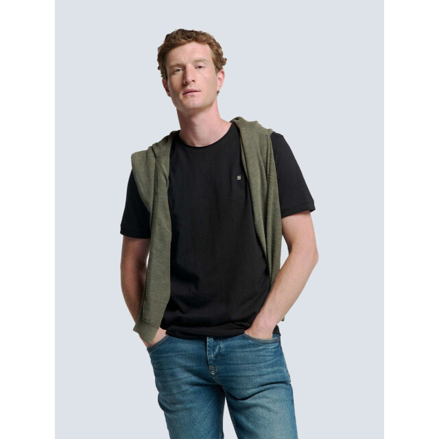 No Excess T-shirt crewneck slub black N3602-020 large