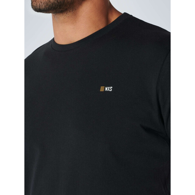No Excess T-shirt crewneck solid basic black N3401-020 large