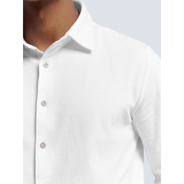 No Excess Shirt jersey pique stretch white N4186-010 large