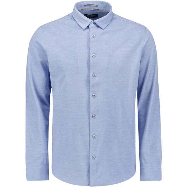 No Excess Shirt jersey pique stretch office blue N4186-166 large
