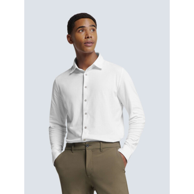 No Excess Shirt jersey pique stretch white N4186-010 large