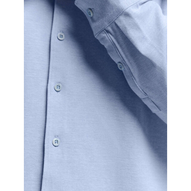 No Excess Shirt jersey pique stretch office blue N4186-166 large
