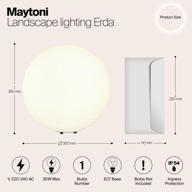 Maytoni Outdoor landschapsverlichting erda - 3004442 large