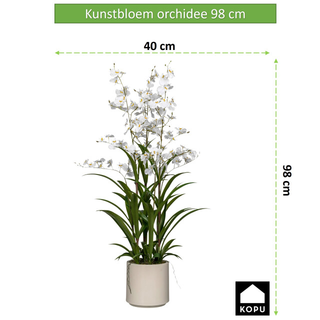 Kopu ® kunstbloem orchidee oncidium 98cm in pot - 3037459 large