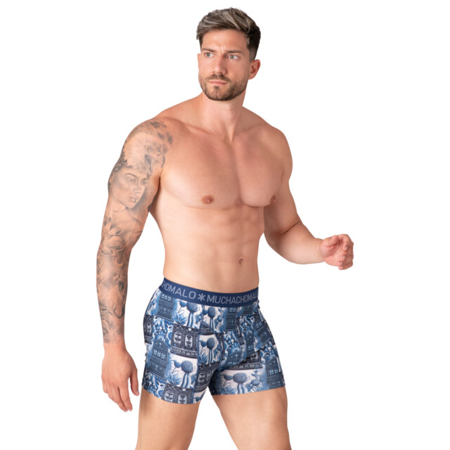 Muchachomalo Men 10-pack boxer short print/ print/purple/blu heren boxers Print/Purple/Blu/Men 10-Pack Boxer Short Print/ large
