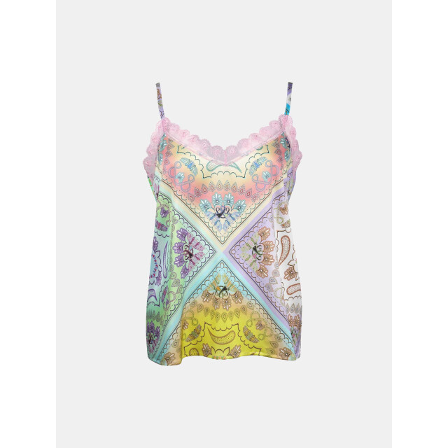 Mucho Gusto Slip top paisley licht kleurrijk Slip Top Paisley Licht Kleurrijk large
