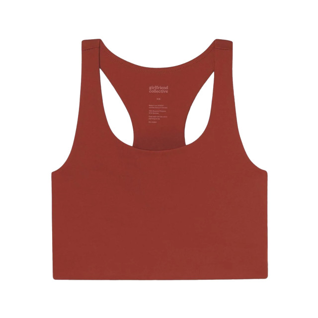 Girlfriend Collective Dames paloma racerback bh UTGC113_sedona large