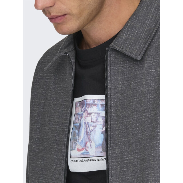 Only & Sons Onshero casual 020941jacket antraciet 5279.85.0023 large