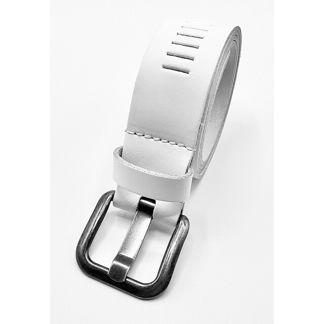 ARIESZZZ riem heren riem dames leder - ARIESZZZ - Riem Heren - Riem Dames - Leder - Wit large