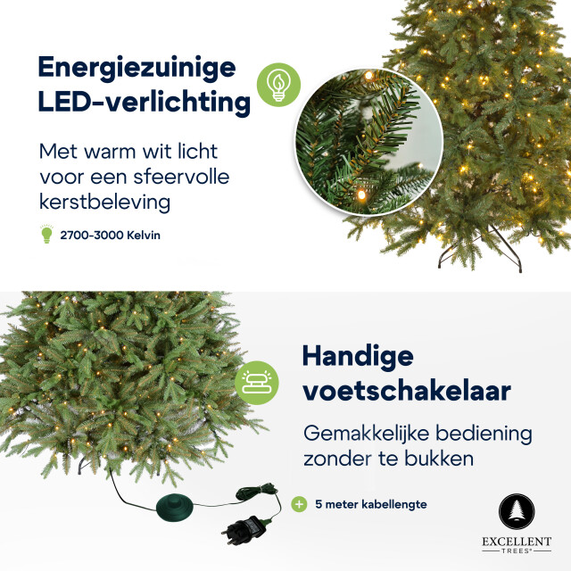 Excellent Trees ® led ulvik 150 cm premium kerstboom met 250 lampjes 2612682 large