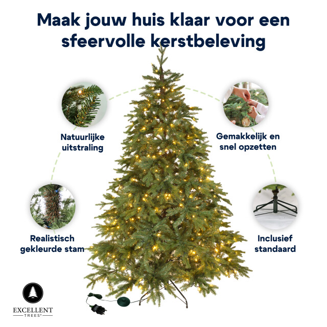 Excellent Trees ® led ulvik 150 cm premium kerstboom met 250 lampjes 2612682 large