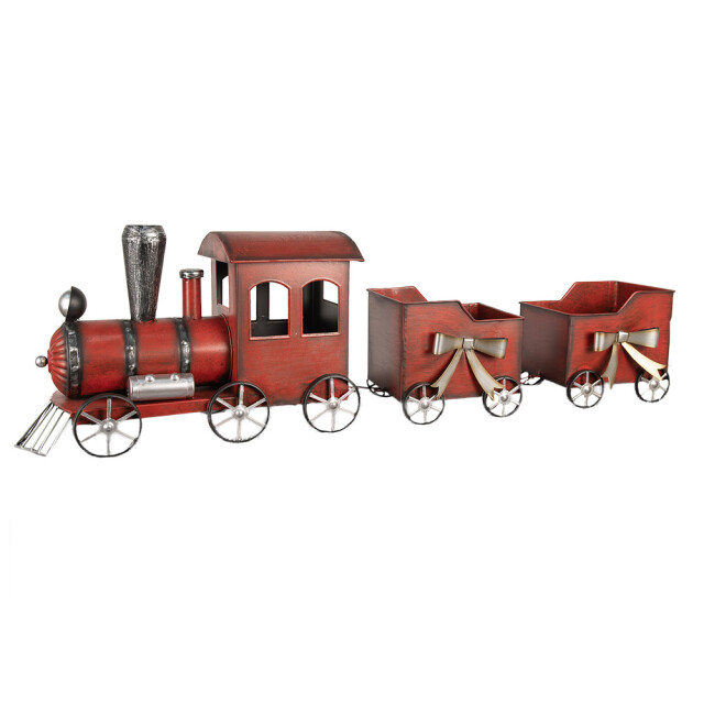Clayre & Eef Kerstdecoratie trein 94x18x28 cm metaal 3037678 large