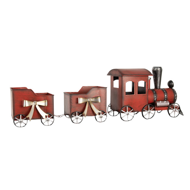 Clayre & Eef Kerstdecoratie trein 94x18x28 cm metaal 3037678 large