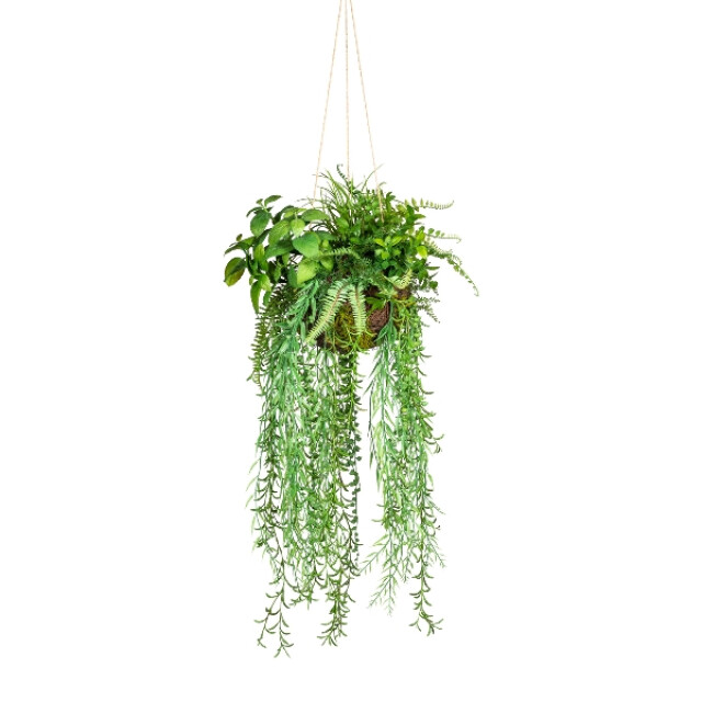 Kopu ® kunstplant bol met diverse hangplanten 80 cm - 2612770 large
