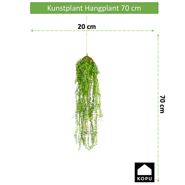 Kopu ® hangplant 70 cm macramé plantenhanger met pot 2612769 large