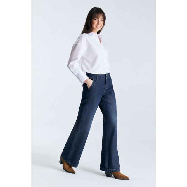 Cup of Joe Wide leg chino deep blue Maxine-80 large