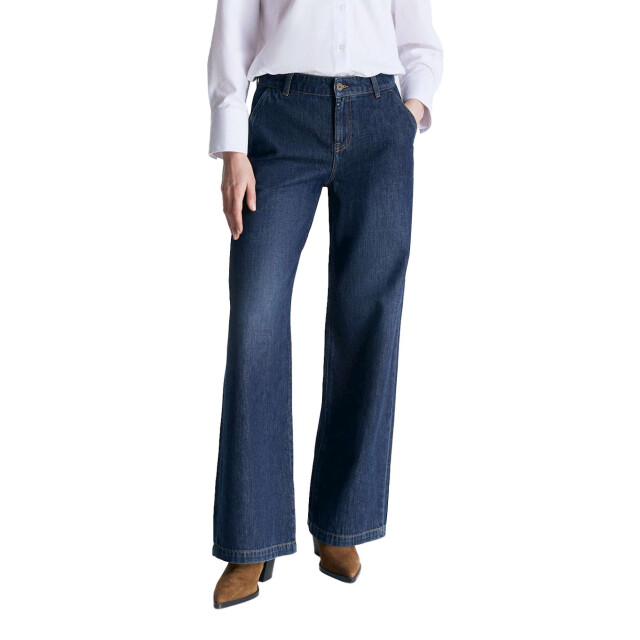 Cup of Joe Wide leg chino deep blue Maxine-80 large