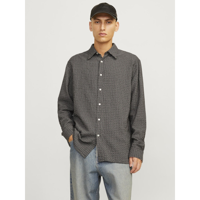 Jack & Jones jorjoshua dobby check shirt ls 12260673 tap shoe 05631.990.0002 large