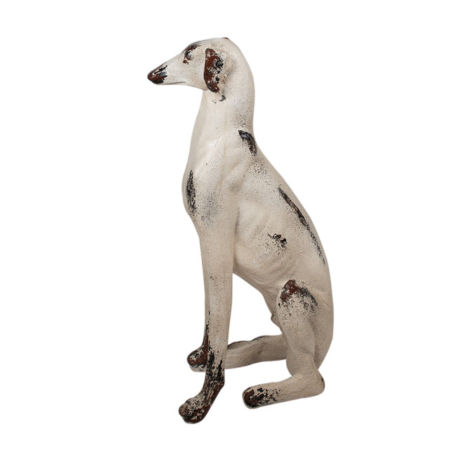 Clayre & Eef Decoratie beeld hond 37x24x79 cm keramisch materiaal 3037807 large