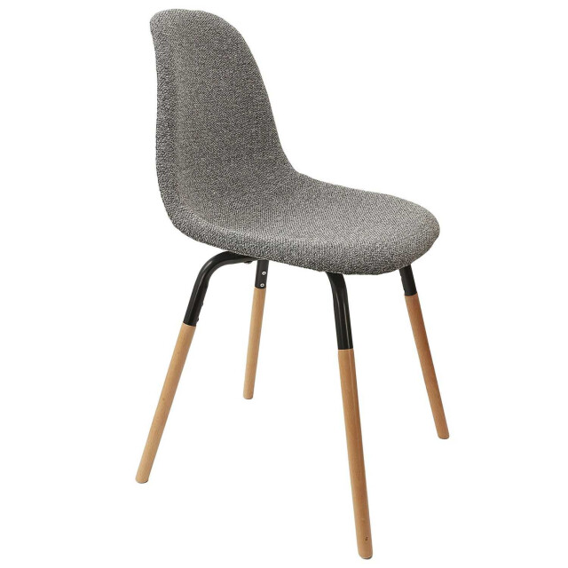 Home Deco Factory Eetkamerstoelen phenix set van 4 stuks eettafelstoel donkergrijs 3048957 large
