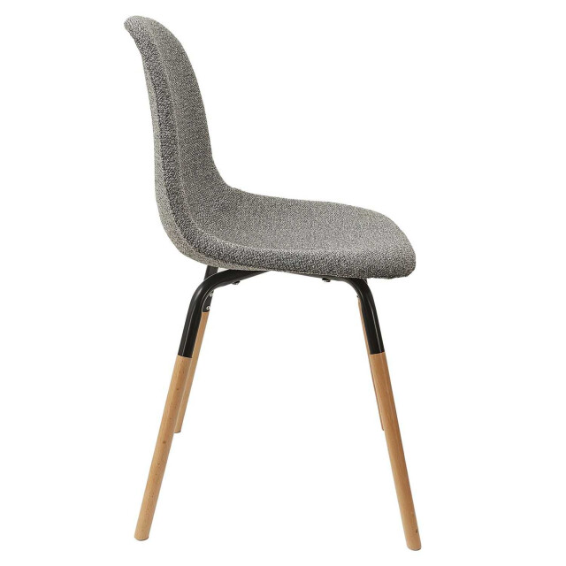 Home Deco Factory Eetkamerstoelen phenix set van 4 stuks eettafelstoel donkergrijs 3048957 large