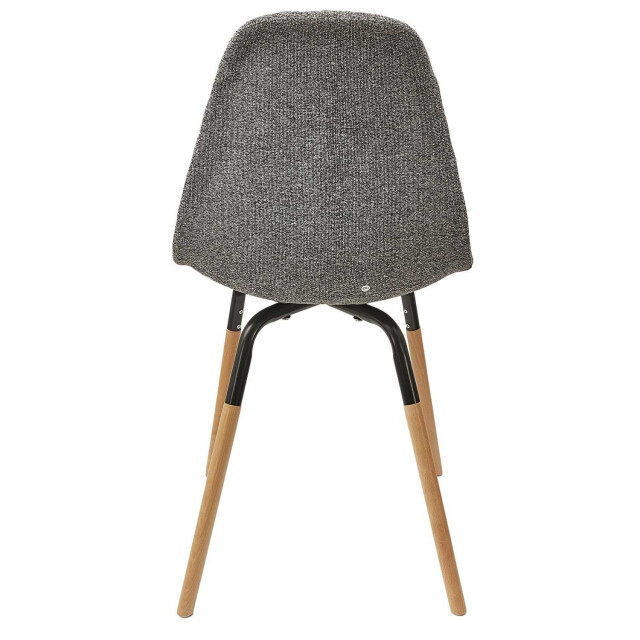 Home Deco Factory Eetkamerstoelen phenix set van 4 stuks eettafelstoel donkergrijs 3048957 large