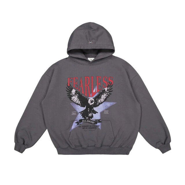 Fearless Blood Fb-hoody-03 Fearless Blood FB-HOODY-03 Grijs large