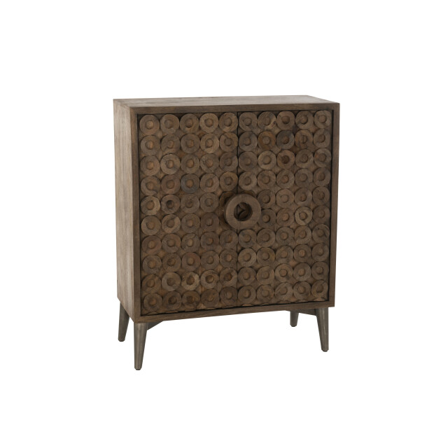 J-Line kast 2 deuren mangohout/mdf 90x45x113cm 3002274 large