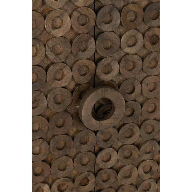 J-Line kast 2 deuren mangohout/mdf 90x45x113cm 3002274 large