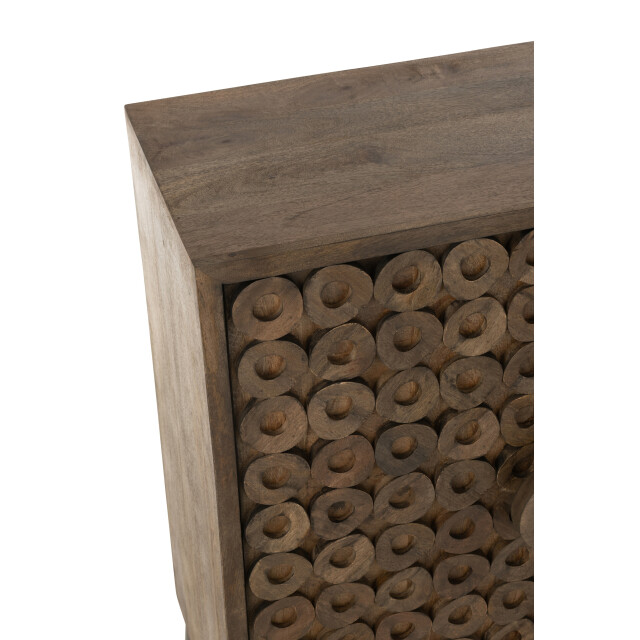 J-Line kast 2 deuren mangohout/mdf 90x45x113cm 3002274 large