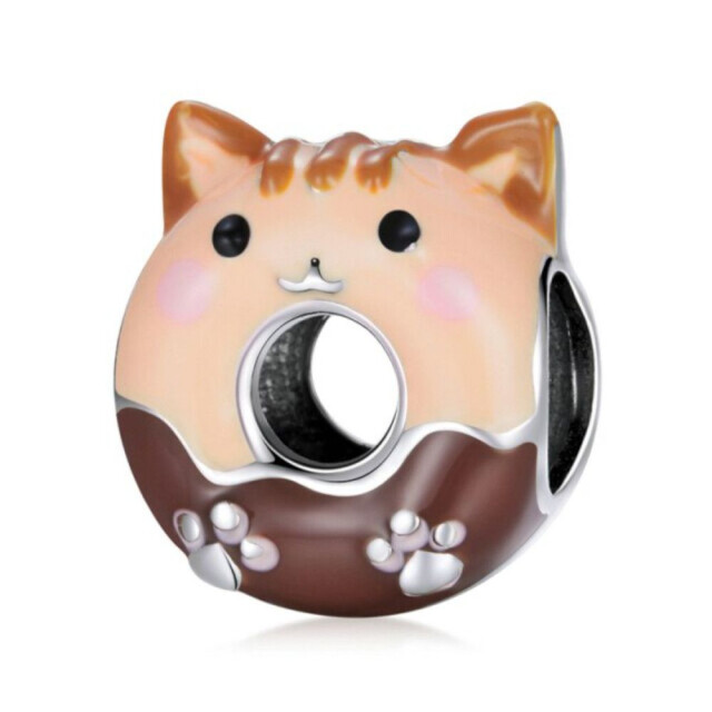 Mijn bedels Bedel kat donut MB1877|one size large