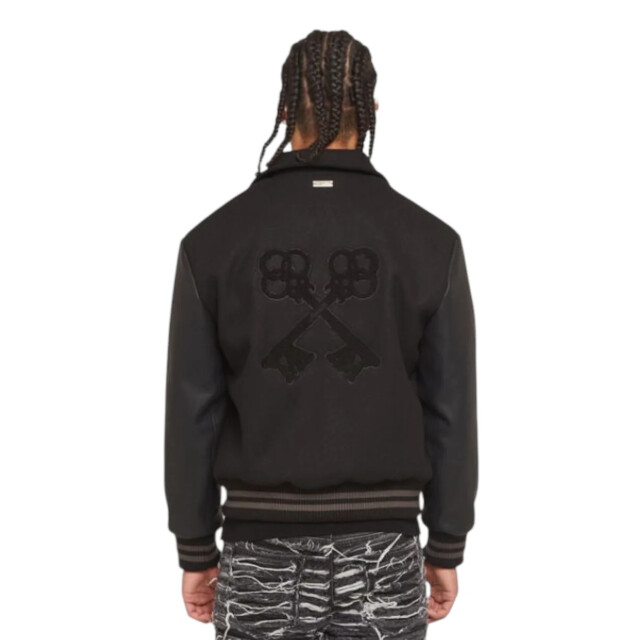Amicci Georgio wooly jas Amicci Georgio Zwart Bomber Jas large