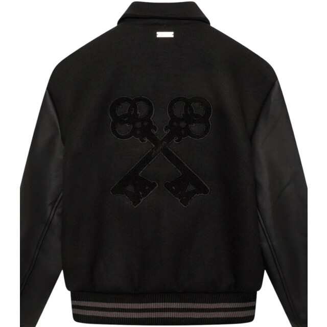 Amicci Georgio wooly jas Amicci Georgio Zwart Bomber Jas large
