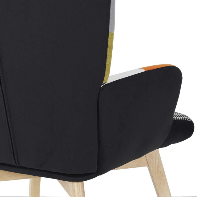 Home Deco Factory Helsinki patchwork bont fauteuil armleuning bont gekleurd 3048951 large
