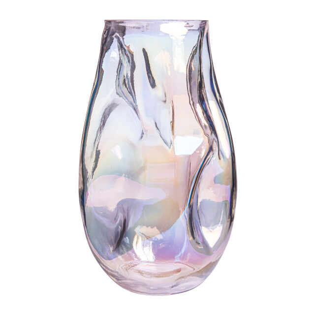 QUVIO Vaas ingedeukt – maat l – glas parelmoer 3038125 large