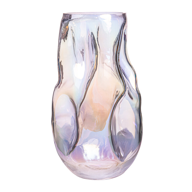 QUVIO Vaas ingedeukt – maat l – glas parelmoer 3038125 large