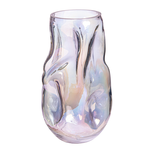 QUVIO Vaas ingedeukt – maat l – glas parelmoer 3038125 large