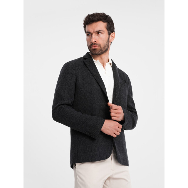 Ombre Blazer heren zwart melange blzb 0119 OM-BLZB-0119-2 large