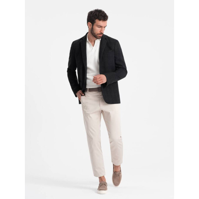 Ombre Blazer heren zwart melange blzb 0119 OM-BLZB-0119-2 large