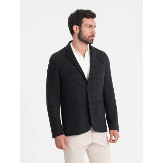 Ombre Blazer heren zwart melange blzb 0119 OM-BLZB-0119-2 large