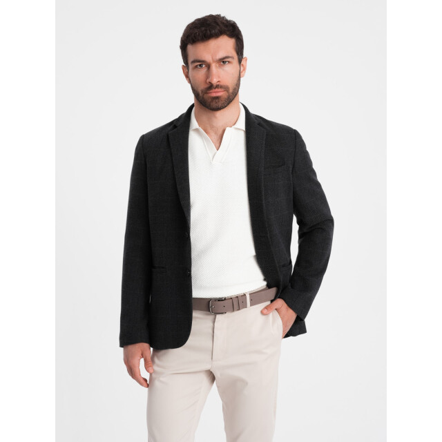 Ombre Blazer heren zwart melange blzb 0119 OM-BLZB-0119-2 large