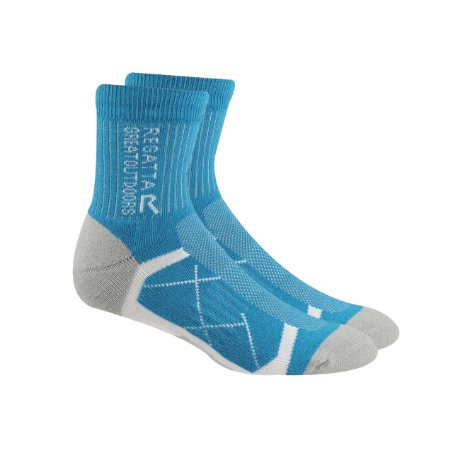 Regatta Dames outdoor laarzensokken (pak van 2) UTRG6076_lightsteelniagrablue large