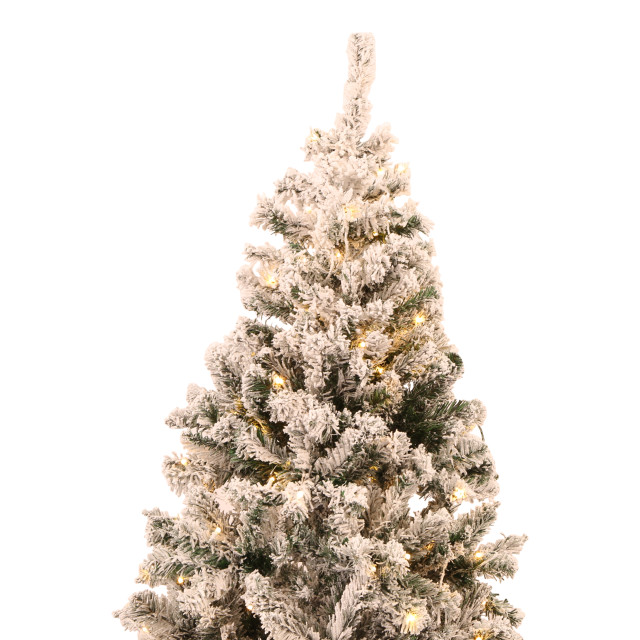 Excellent Trees ® rova witte kerstboom met sneeuw en led verlichting ⌀110cm - 2958182 large