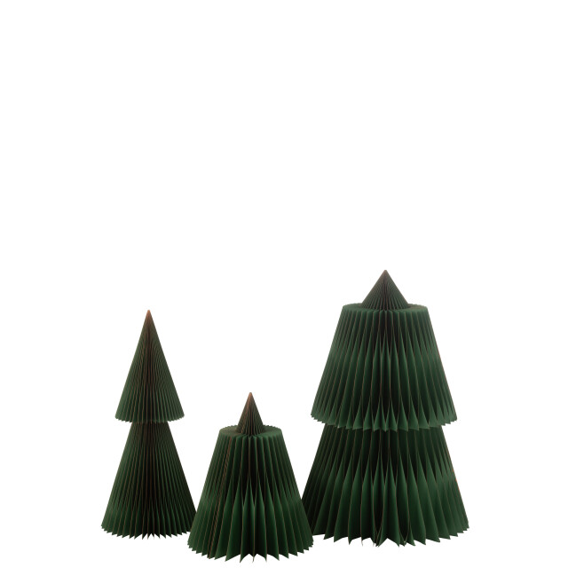 J-Line kerstboom plooibaar papier donker/koper large 69x69x213cm 3009892 large
