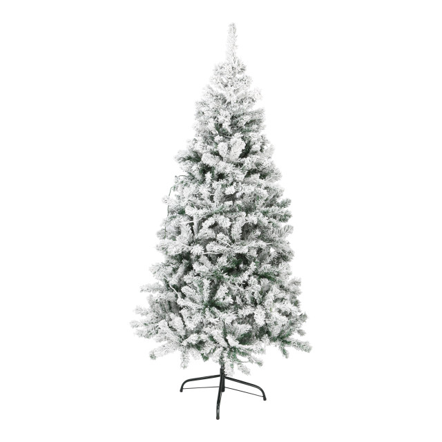 Excellent Trees ® rova witte kerstboom met sneeuw en led verlichting ⌀110cm - 2958182 large